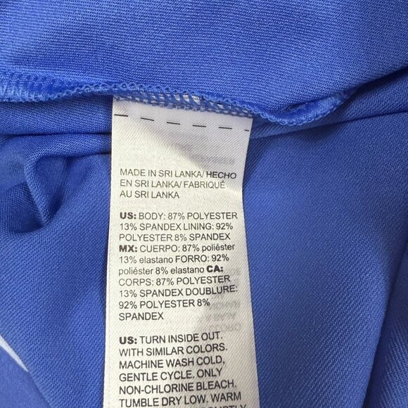 Like New Chico’s Women's Zenergy Neema Pebble Pocket‎ Skort Amparo Blue 12 - Picture 9 of 15